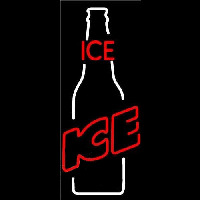 Bud Ice Bottle Beer Sign Neon Skilt
