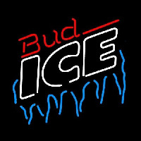 Bud Ice Icicles Beer Sign Neon Skilt