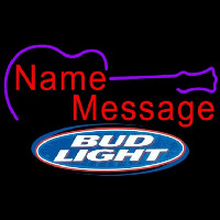 Bud Light Acoustic Guitar Beer Sign Neon Skilt