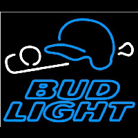 Bud Light Baseball Beer Sign Neon Skilt