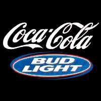Bud Light Coca Cola White Beer Sign Neon Skilt