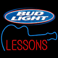 Bud Light Guitar Lessons Beer Sign Neon Skilt