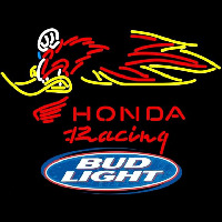 Bud Light Logo Honda Racing Woody Woodpecker Crf 250450 Beer Sign Neon Skilt