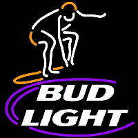 Bud Light Surfer Beer Sign Neon Skilt