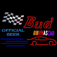 Bud NASCAR Official Neon Skilt