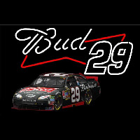 Bud Nascar 29 Neon Skilt