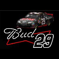 Bud with 29 Nascar Neon Skilt