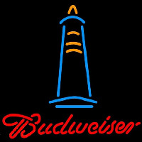 Budweise Lighthouse Beer Sign Neon Skilt