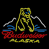 Budweiser Alaska Polar Bear Beer Neon Skilt