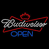 Budweiser Blue Open Neon Skilt