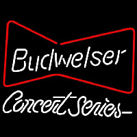 Budweiser Bowtie Concert Series Beer Sign Neon Skilt