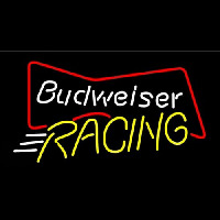 Budweiser Bowtie Racing Neon Skilt