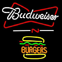 Budweiser Burgers Neon Skilt