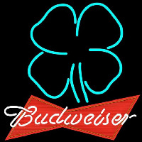 Budweiser Clover Beer Sign Neon Skilt