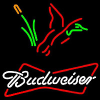 Budweiser Collectible Duck Hunting Beer Sign Neon Skilt