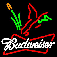 Budweiser Collectible Duck Hunting Beer Sign Neon Skilt