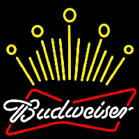 Budweiser Crown Beer Sign Neon Skilt