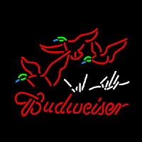 Budweiser Duck Without Motion Neon Skilt