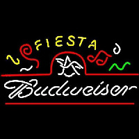 Budweiser Fiesta Marquee Beer Sign Neon Skilt