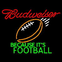 Budweiser Football Beer Sign Neon Skilt