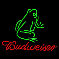Budweiser Frog Neon Skilt
