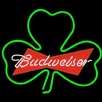 Budweiser Green Clover Beer Sign Neon Skilt