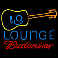 Budweiser Guitar Lounge Beer Sign Neon Skilt