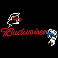 Budweiser Guy Girl Beer Sign Neon Skilt