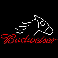 Budweiser Horse Head Beer Sign Neon Skilt