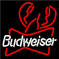 Budweiser Lobster Beer Sign Neon Skilt