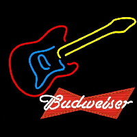 Budweiser Logo Guitar Beer Sign Neon Skilt