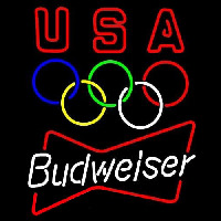 Budweiser Olympic Beer Sign Neon Skilt