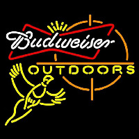 Budweiser Outdoors Pheasant Hunting Beer Sign Neon Skilt