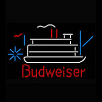 Budweiser Riverboat Beer Light Neon Skilt