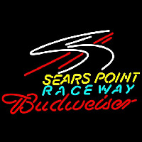 Budweiser Sears Point Raceway Beer Sign Neon Skilt