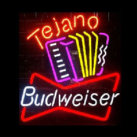 Budweiser Tejano Handcrafted Beer bar Neon Skilt