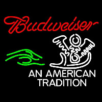 Budweiser Tradition Beer Sign Neon Skilt