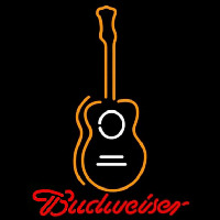 Budweiser Wall Guitar Beer Sign Neon Skilt