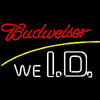 Budweiser We I D Beer Sign Neon Skilt