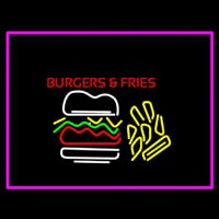 Burgers And Fries Neon Skilt