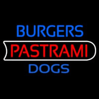 Burgers Pastrami Dogs Neon Skilt