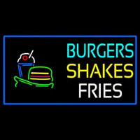Burgers Shakes Fries Neon Skilt