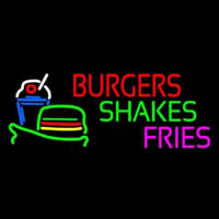 Burgers Shakes Fries Neon Skilt