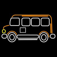 Bus Icon Neon Skilt