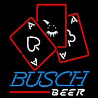 Busch Ace And Poker Beer Sign Neon Skilt