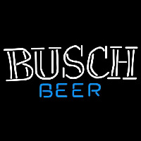 Busch Double Stroke Word Beer Sign Neon Skilt