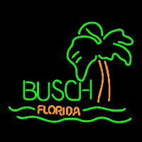 Busch Florida with Palm Tree Beer Sign Neon Skilt