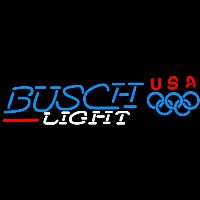 Busch Light Olympic Beer Sign Neon Skilt