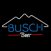 Busch Mountain Beer Sign Neon Skilt