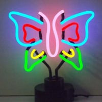 Butterfly Desktop Neon Skilt